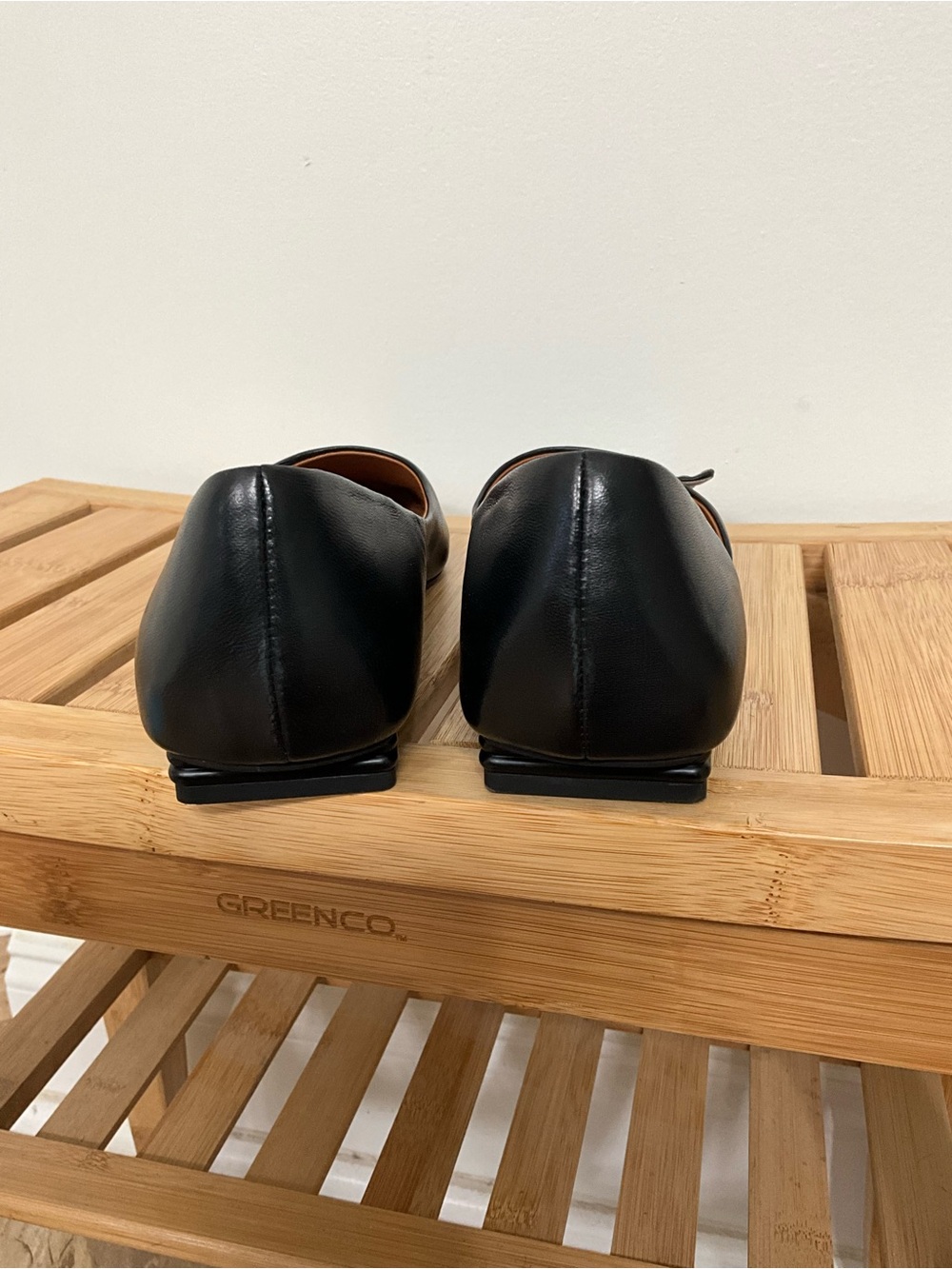 SARTO by Franco Sarto Black Leather D’Orsay Flats Women’s 8.5M EU 39 Square Toe - Picture 4 of 6